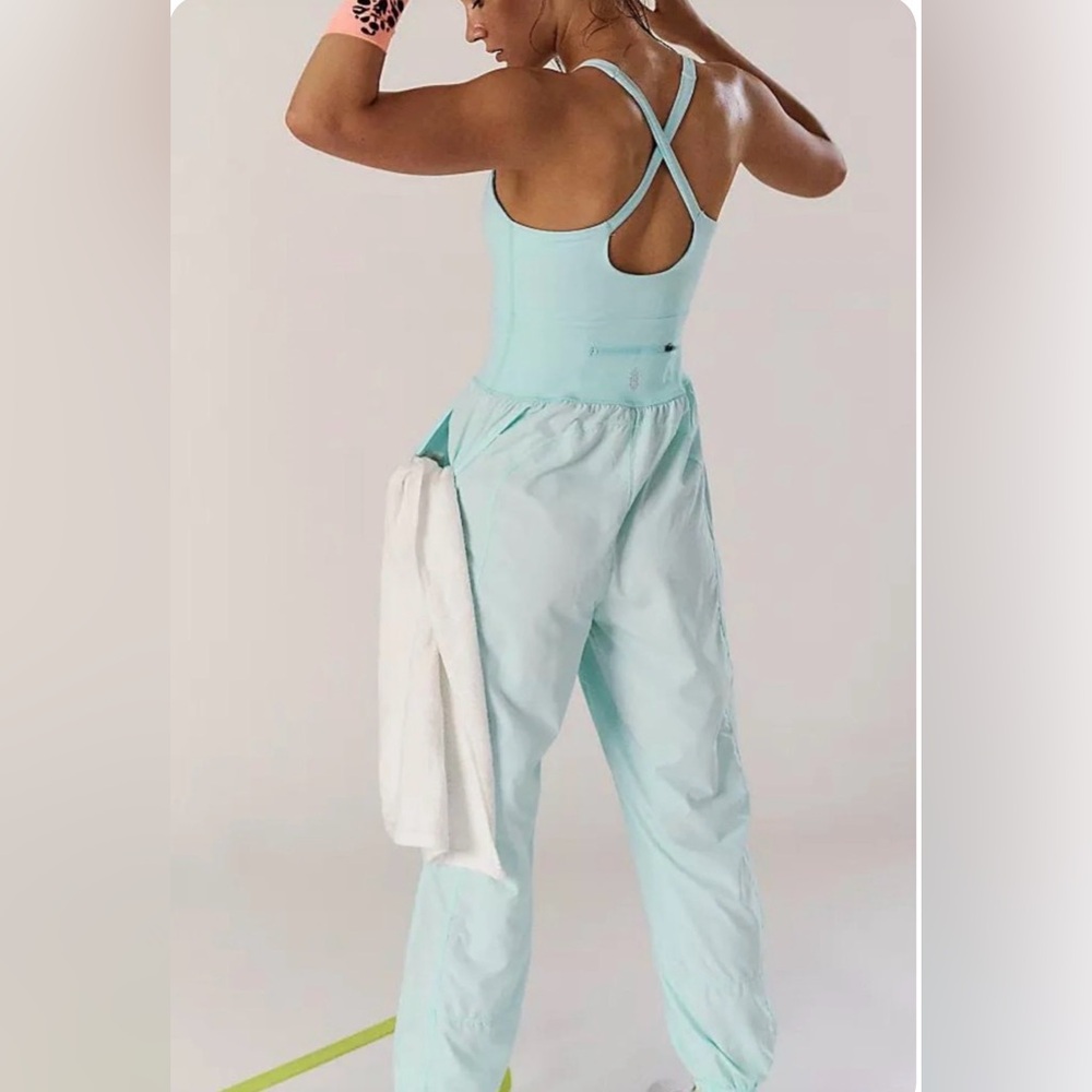Free People Movement Righteous Onesie in Mojito Mint Green Blue Size XS NWOT - Picture 3 of 9